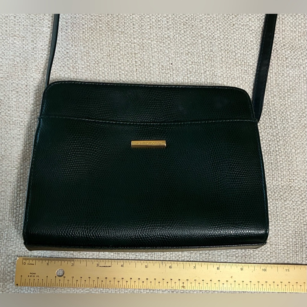 Vintage EUC Liz Claiborne Crossbody/Shoulder Bag Forrest Green - Picture 9 of 11